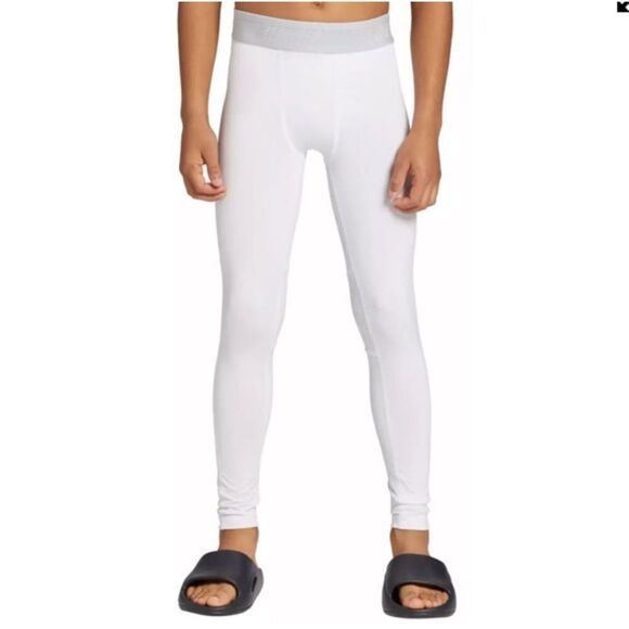 DSG White Full Length Youth Compression Tights, Size L, NWT - Picture 1 of 11